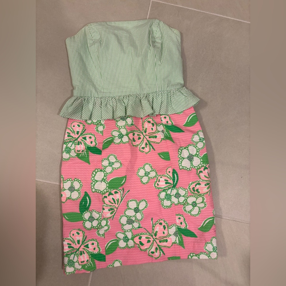 🌴 Lilly Pulitzer Lowe Dress | Size 0 | Vibrant Resort Print | Palm Beach Preppy